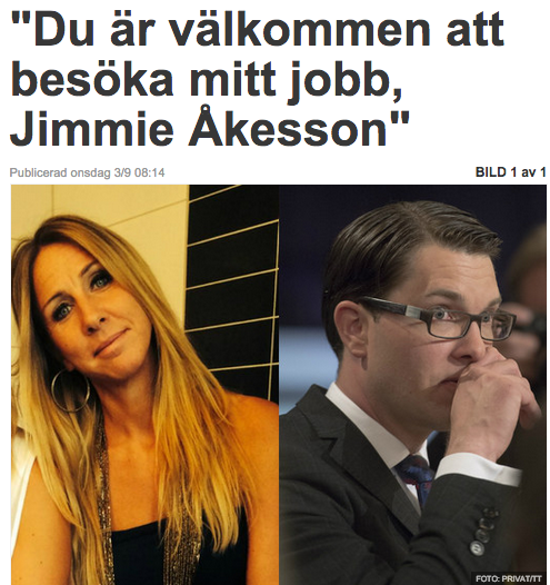 Johannas uppmärksammade brev till SD:s Jimmie Åkesson.